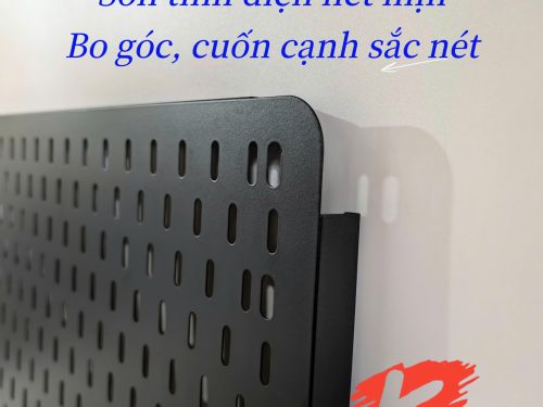 Bảng Pegboard lỗ dọc treo phụ kiện, sơn tĩnh điện cao cấp
