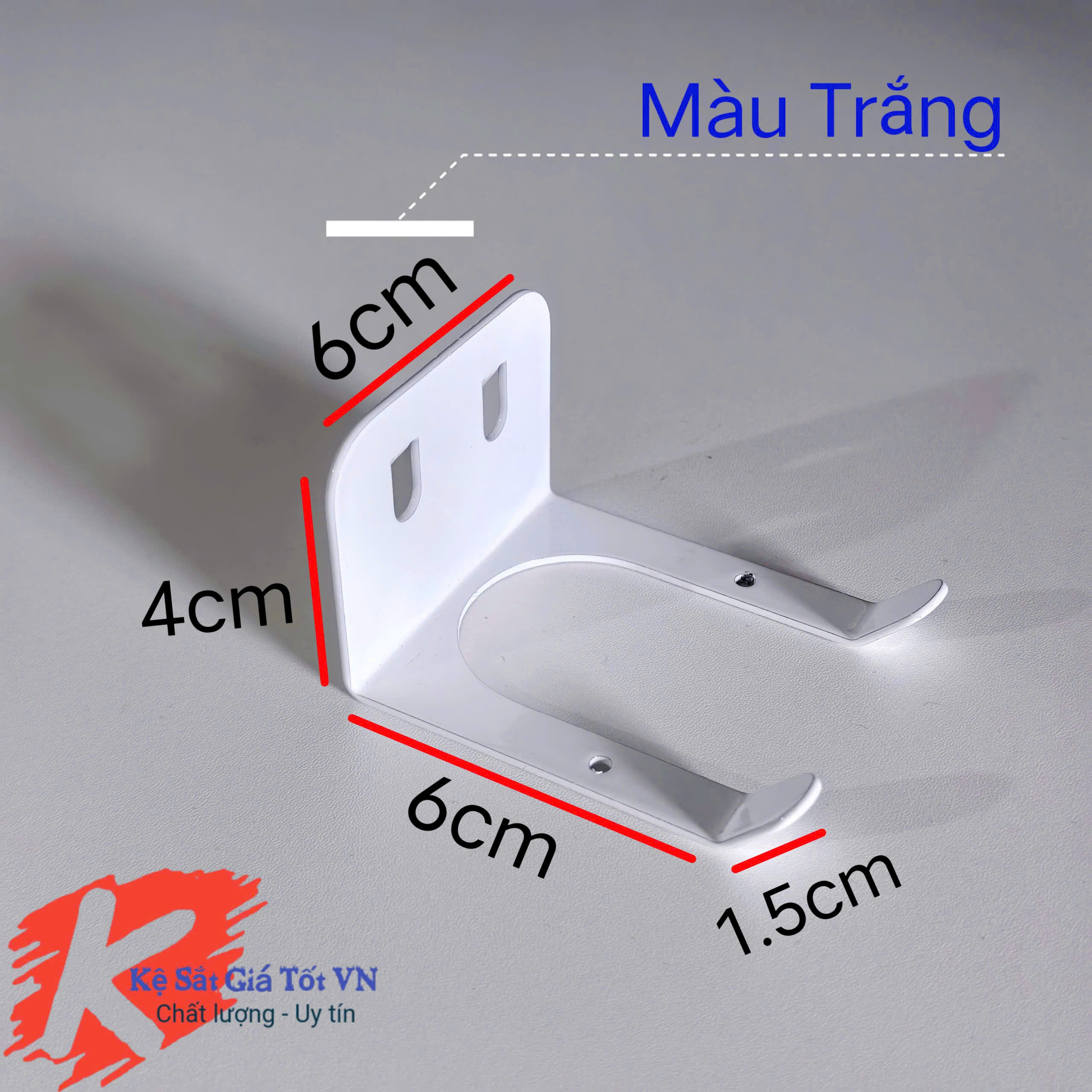 Móc chữ U treo chuột máy tính cài tấm tôn đục lỗ