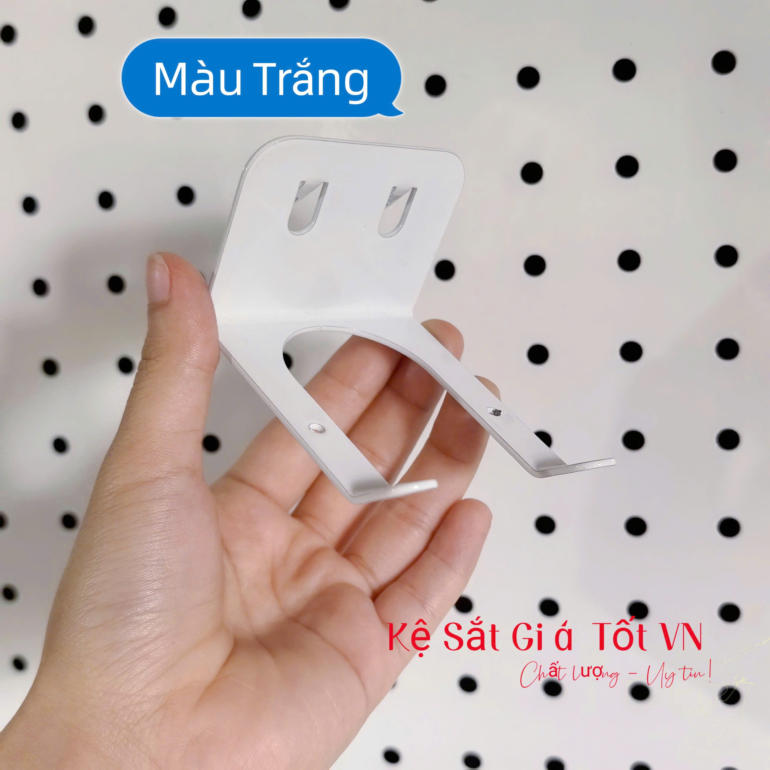 Móc treo chuột máy tính cài tấm tôn đục lỗ, cài bảng Pegboard cao cấp