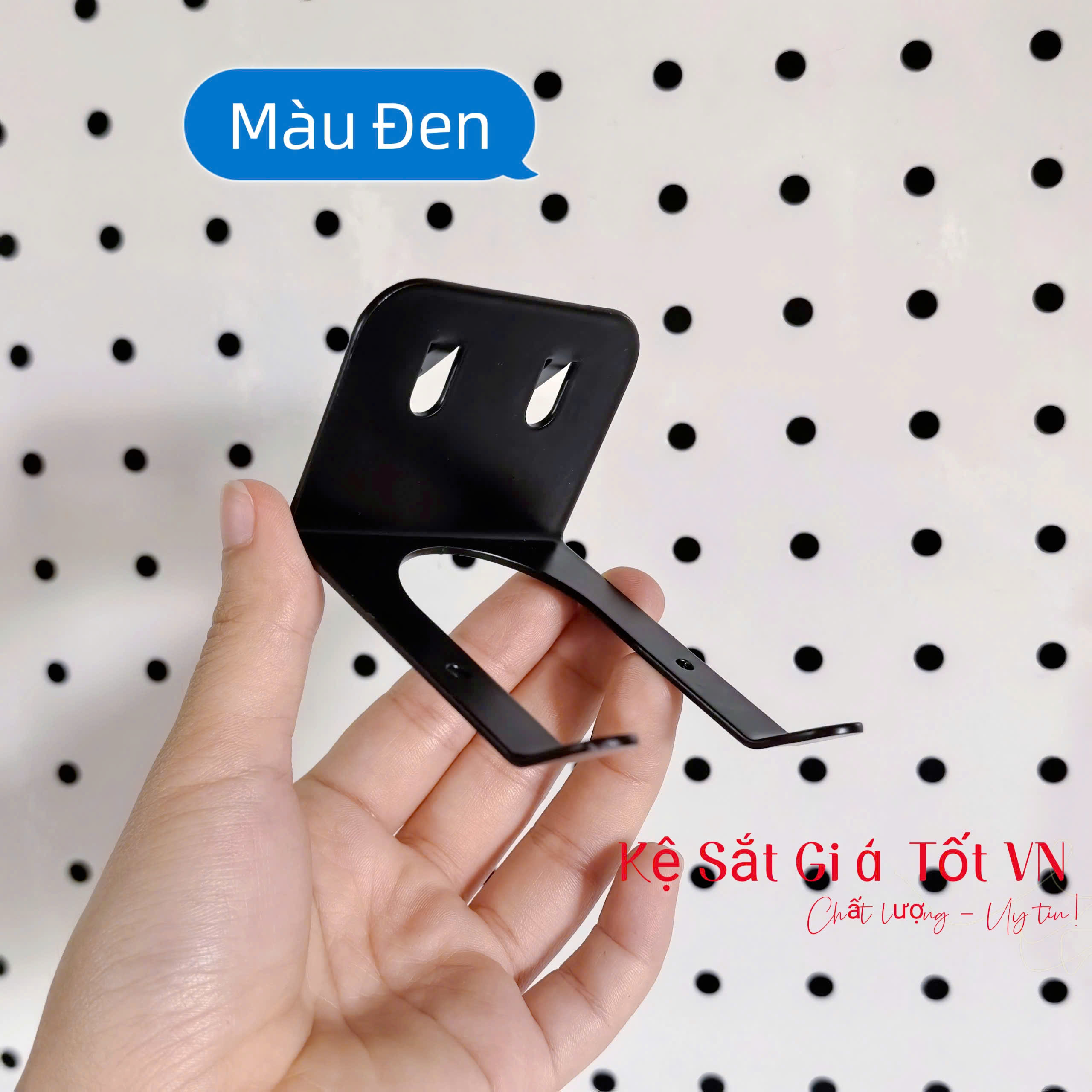 Móc treo chuột máy tính cài tấm tôn đục lỗ, cài bảng Pegboard cao cấp