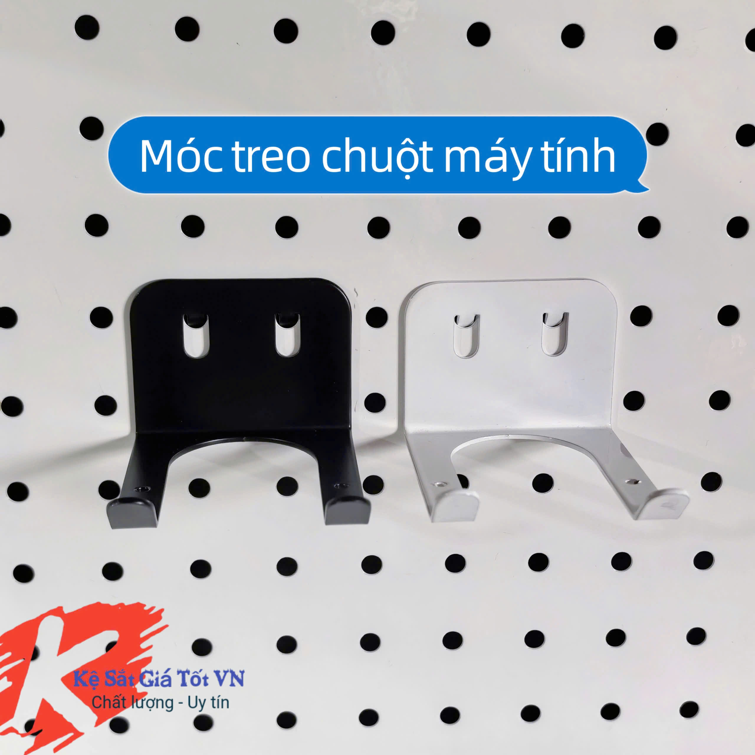 Móc chữ U cài bảng Pegboard treo phụ kiện đa năng