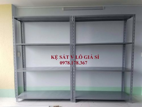 Kệ sắt V lỗ đa năng