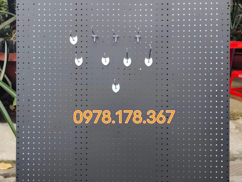 Tấm tôn đục lỗ cài móc treo phụ kiện - 1mx1m