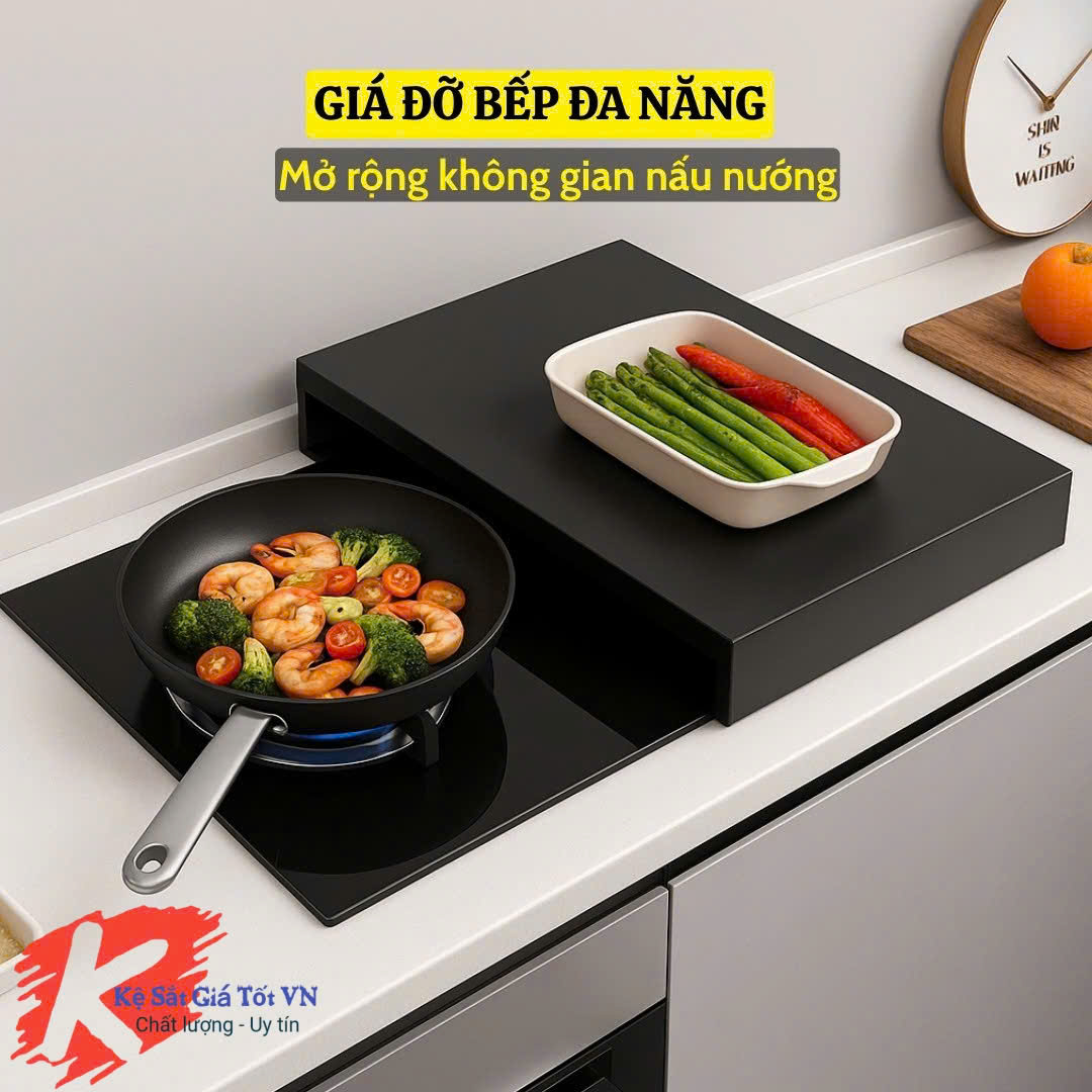 Nắp Đậy Bếp Gas, Bếp Điện Từ – Kệ Chắn Bếp Đa Năng Chống Gỉ