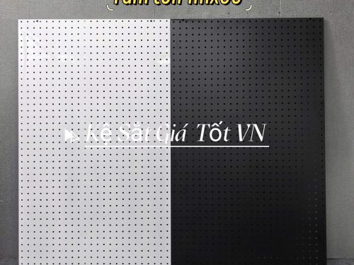 Tấm tôn đục lỗ cài móc treo phụ kiện đa năng