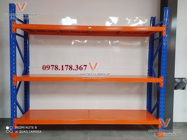 Kệ Trung Tải Chứa Hàng 3 Tầng Cao Cấp – Dài 2m x Rộng 0.6m x Cao 2m