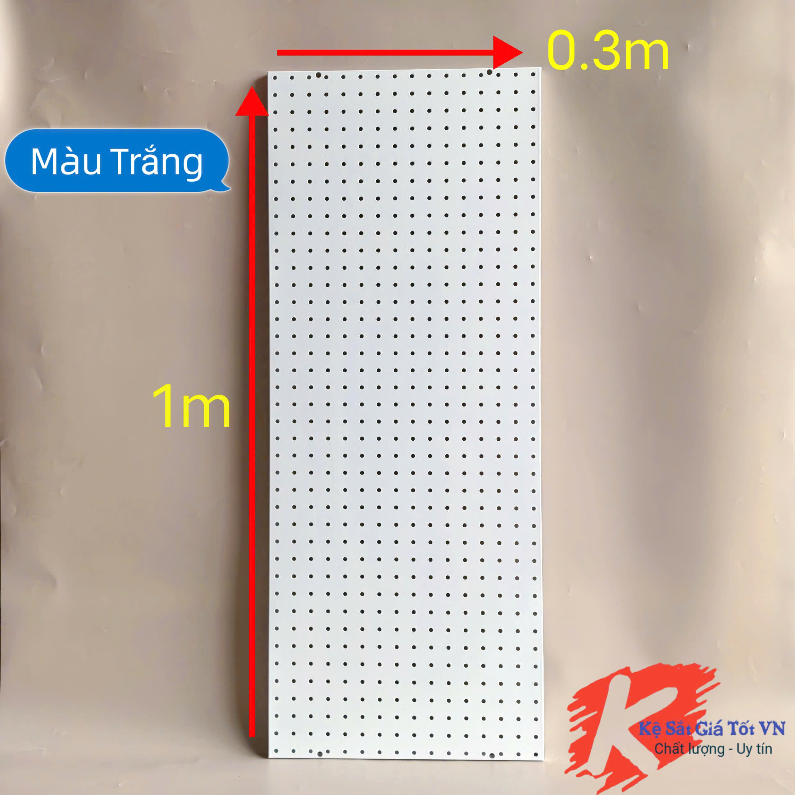 Tấm tôn đục lỗ treo phụ kiện
