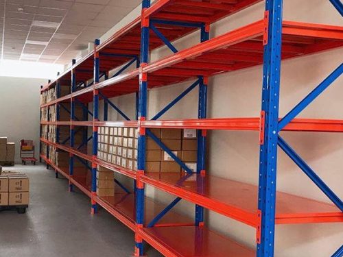 Kệ trung tải dài 2m x rộng 0.6m x cao 2m x 5 tầng