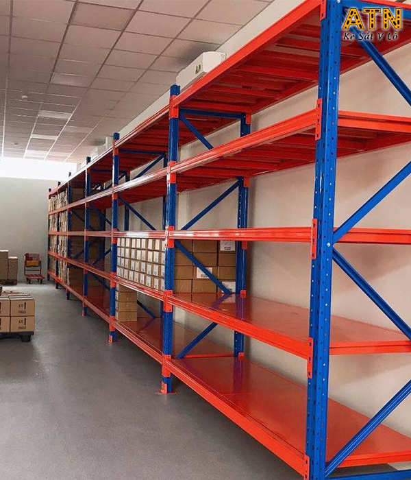 Kệ Trung Tải Chứa Hàng 5 Tầng – Dài 2m x Rộng 0.6m x Cao 2m