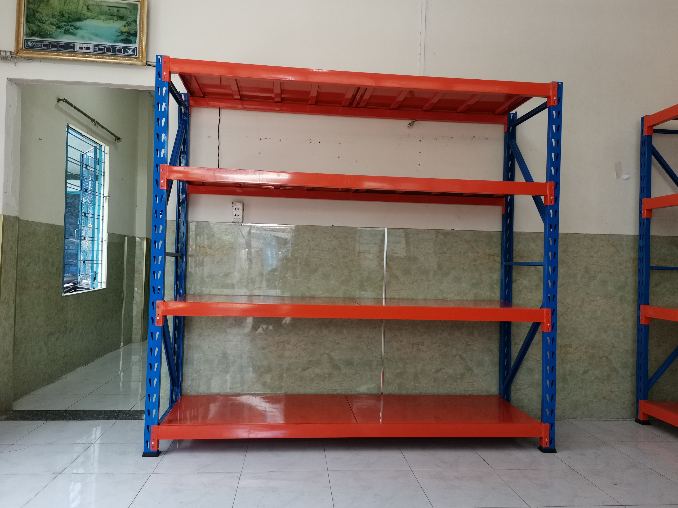 Kệ Trung Tải Chứa Hàng 4 Tầng – Dài 2m x Rộng 0.6m x Cao 2m