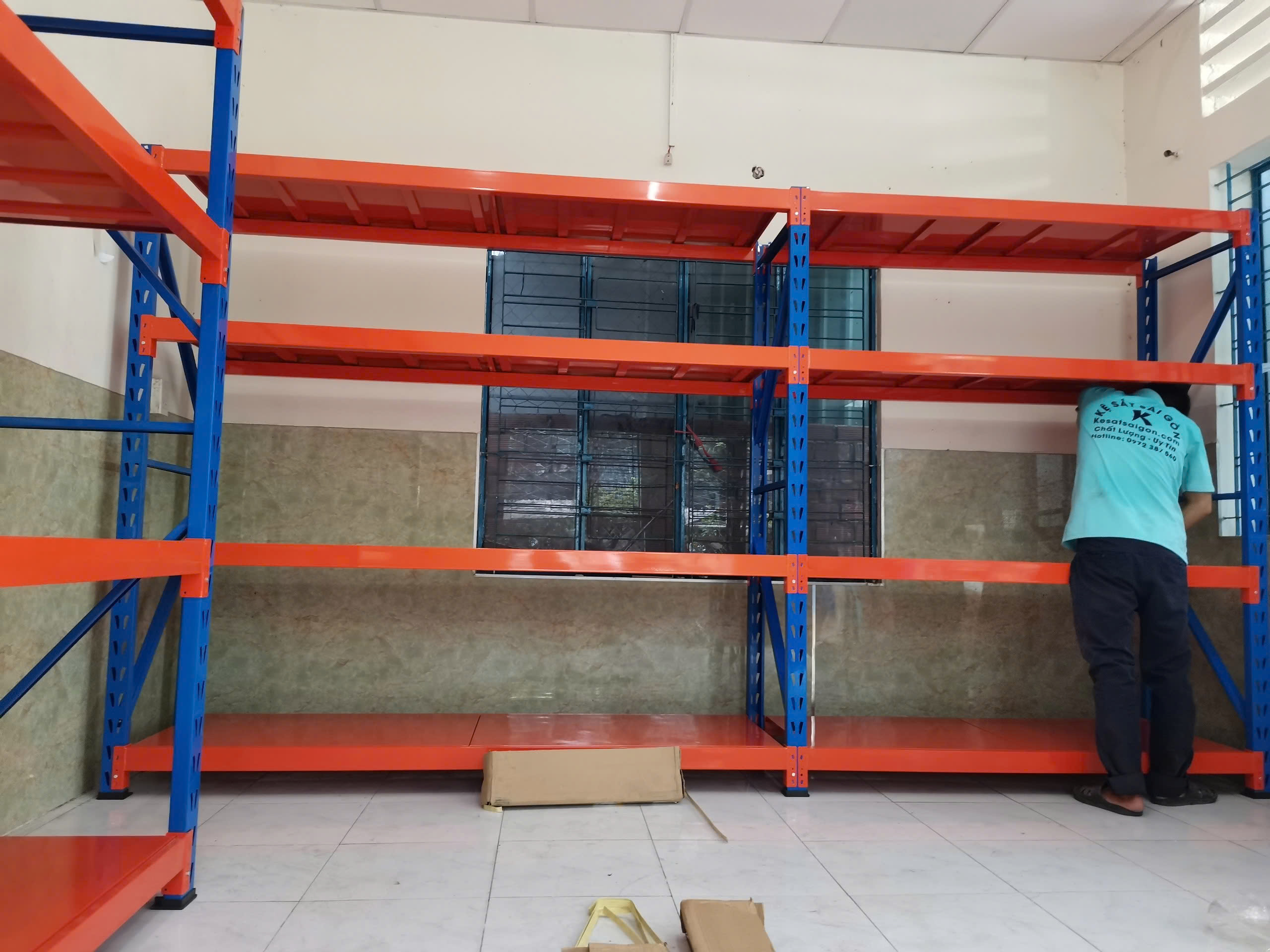 Kệ trung tải chứa hàng 4 tầng cao cấp