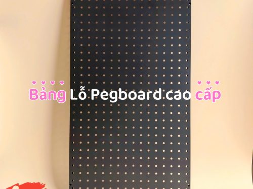 Bảng Pegboard cạnh vuông 60x40cm màu đen