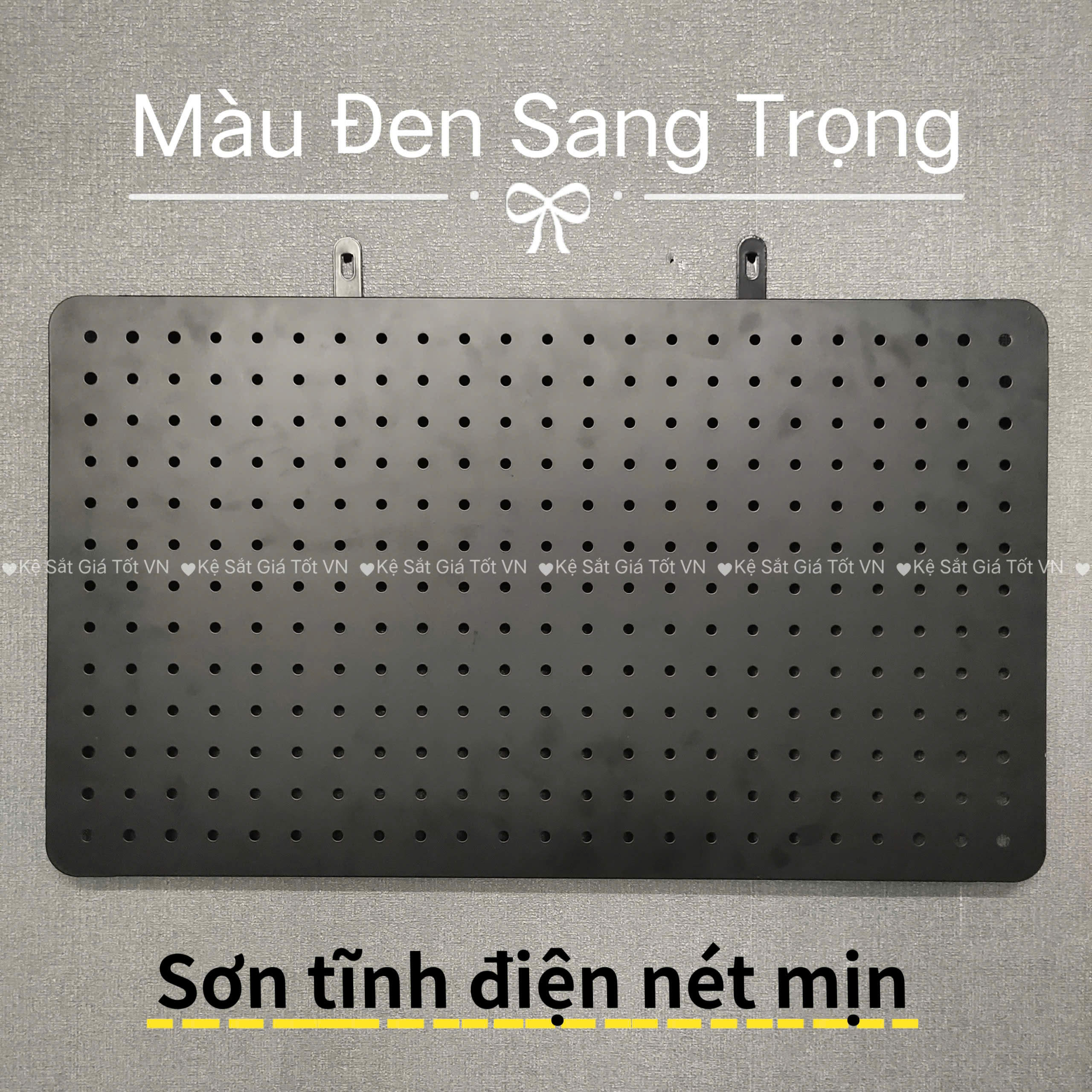 Bảng lỗ Pegboard Decor trang trí – Treo phụ kiện đa năng (60x30cm)