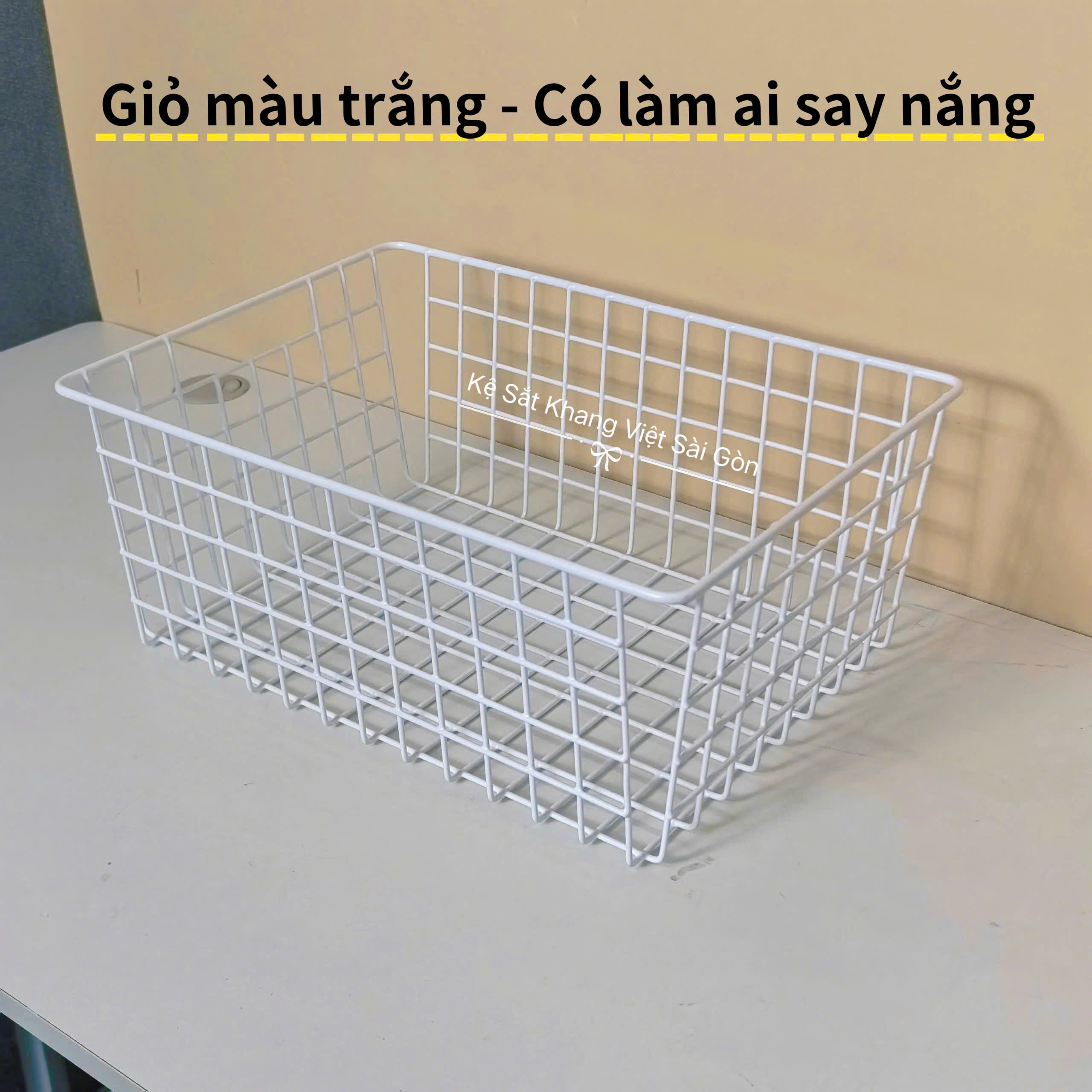 Giỏ đựng đồ màu trắng có làm ai say nắng