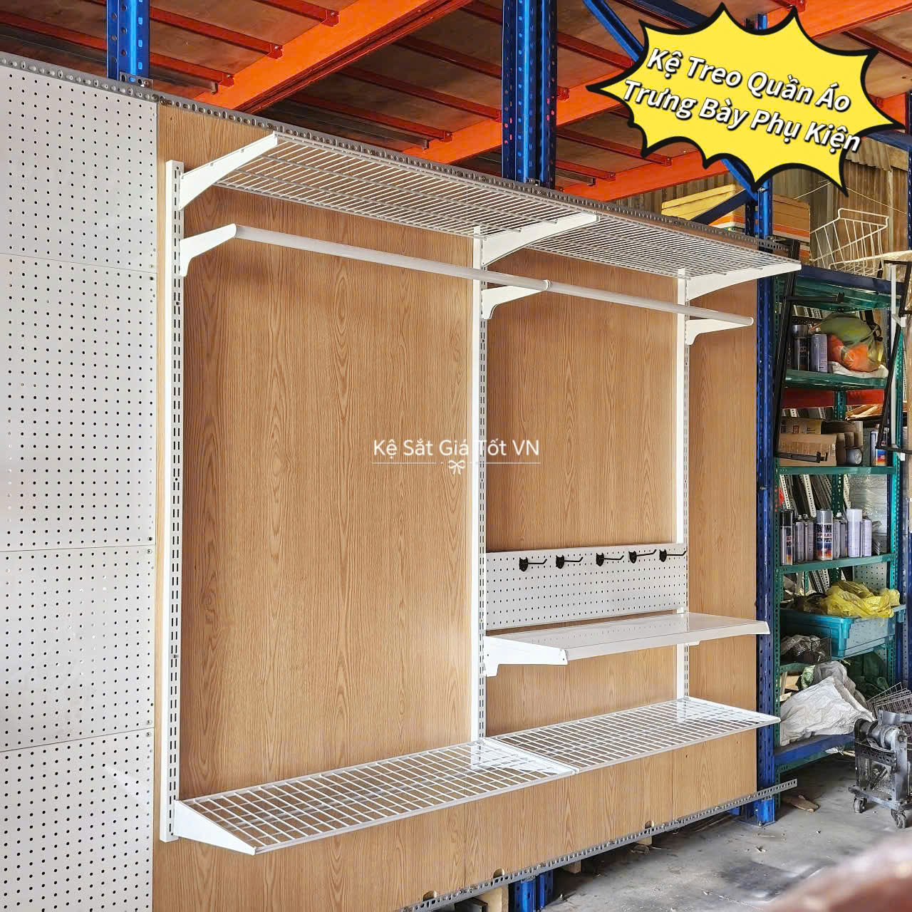 Kệ gắn tường treo phụ kiện đa năng - Phong cách hiện đại, tiết kiệm không gian sống của bạn Kệ treo quần áo gắn tường đa năng - Giải pháp tiết kiệm không gian chuyên nghiệp