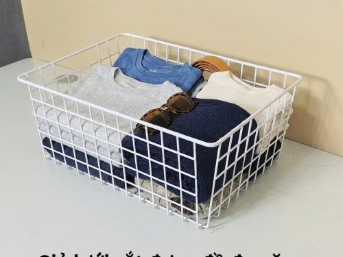 Giỏ Sắt Đựng Đồ Đa Năng Nhúng Nhựa Cao Cấp