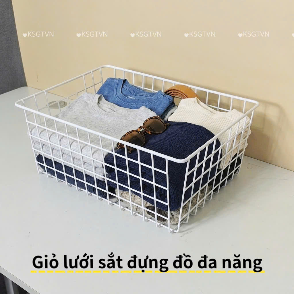 Giỏ Sắt Đựng Đồ Đa Năng Nhúng Nhựa Cao Cấp