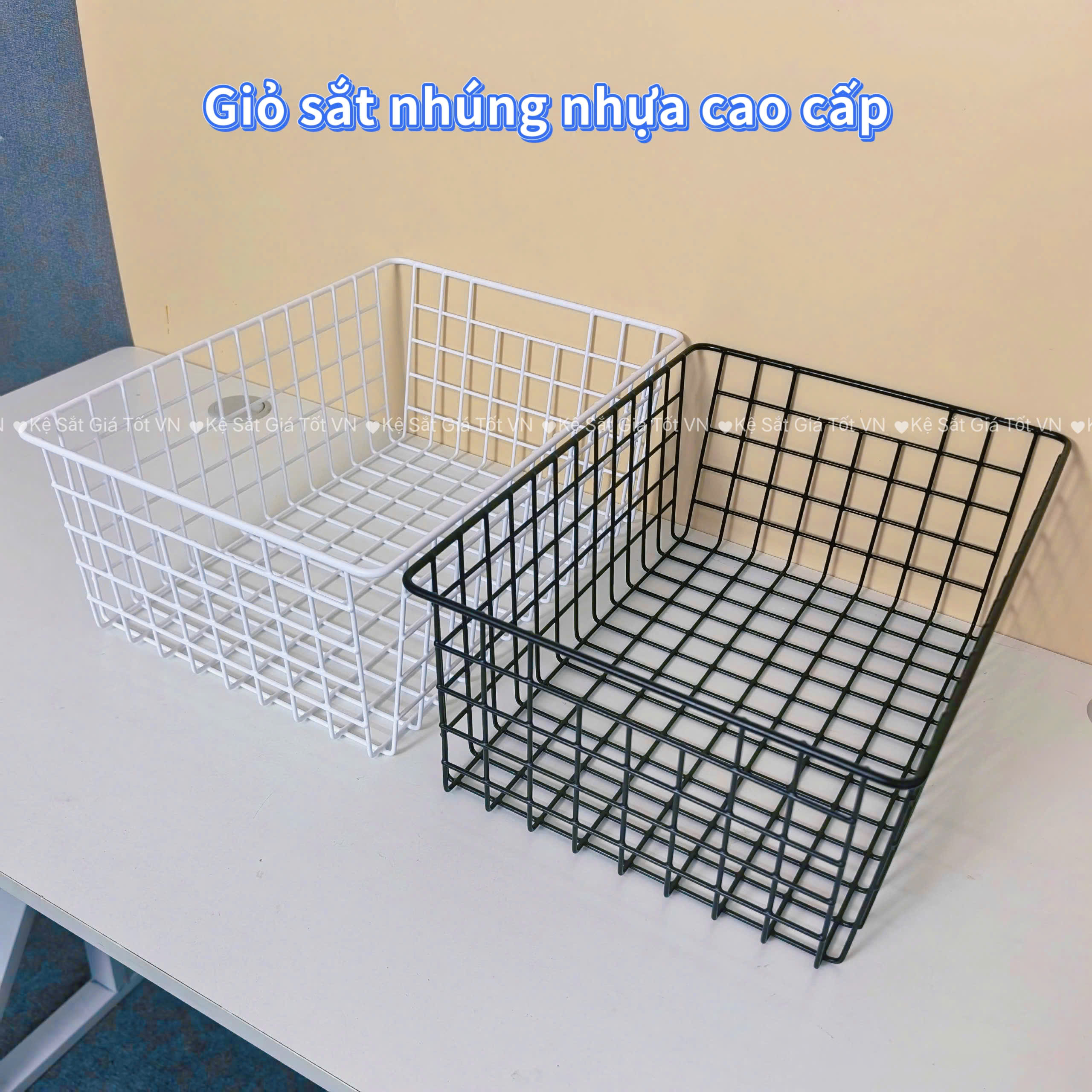Rổ Sắt Nhúng Nhựa Đựng Đồ Gia Đình