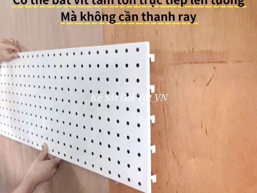 Tấm Tôn Đục Lỗ 1.2m x 30cm Treo Đồ Nghề Phụ Kiện Đa Năng