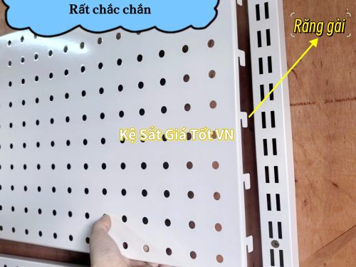 Tấm Tôn Đục Lỗ Gắn Thanh Ray Treo Đồ Nghề Đa Năng Dài 1.2m