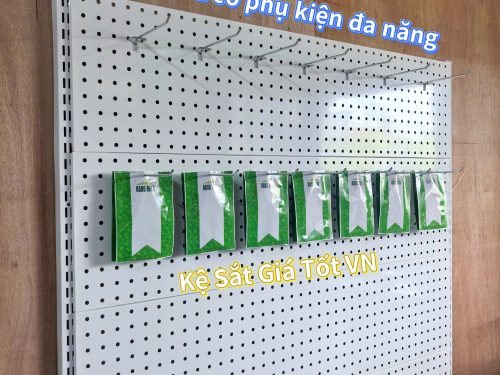 Tấm Tôn Treo Đồ Đa Năng Lỗ 8Ly Gắn Thanh Ray 1.2m x 30cm